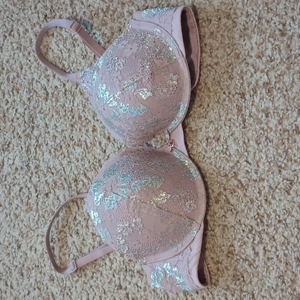 victorias secret lace iridescent bra